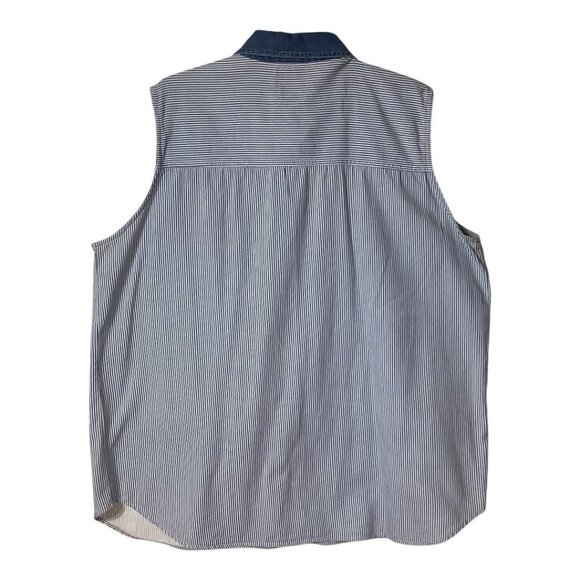 Quizz Embroidered Bears Lemonade‎ Stand Sleeveless Button up Shirt - Size 20 - Picture 2 of 5